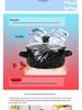 Five-Piece Black Speckled Enamel Cookware Set: Casserole and Double-Ear Stockpots