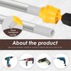 Kit filetare țevi PVC 1/2 inch 3/4 inch 1 inch Filiere Țeavă Filiere Rotunde 4/6 Puncte Țevi Plastice PVC Instrumente și Accesorii pentru Repararea Instalațiilor Sanitare