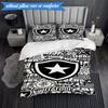 3PCS Shield With Star Emblem Printed Soft Bedding Set,Including 1pc Duvet Cover And 2pcs Pillowcases Perfect for Bedroom, Dormitory, Fan Gift