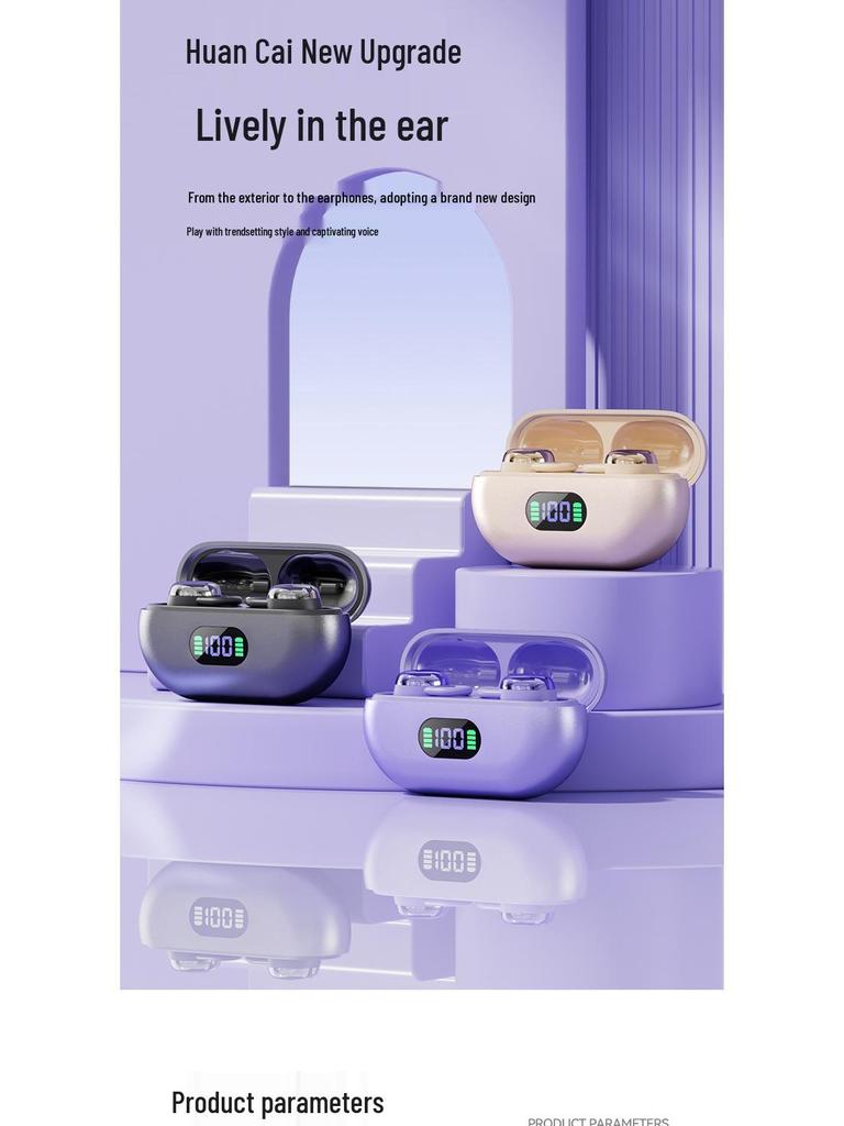 X66PRO 2025 Bluetooth Wireless Earbuds: Noise-Cancelling, High-Quality Sound, Ultra-Long Battery, Ideal for Sleep and Sports.