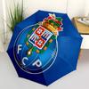 FC Porto, Schirm mit Logo - Automatisches Öffnen und Schließen, 8-Rippen-Struktur, Tragbarer Regenschirm, Geeignet für Männer und Frauen in allen Jahreszeiten - Perfektes Geschenk