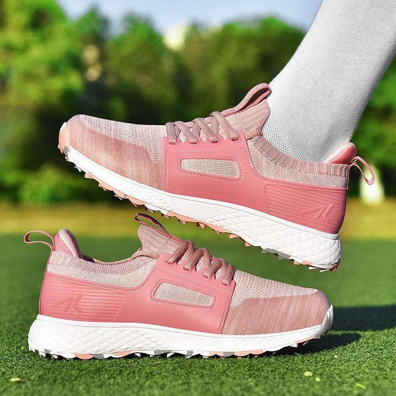 2026 New Women Golf Sneakers breathable Mesh Golfer Footwear Non Slip Women Golf Training Shoes Wear-Resisting Outdoor Sneakers
