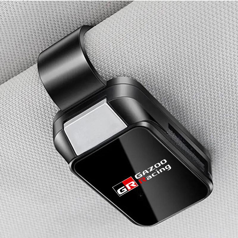 Car Sun Visor Carbon Glasses Sunglasses Clip Holder case Storage for Toyota GR Gazoo Racing Yaris Supra GR86 Corolla accessories