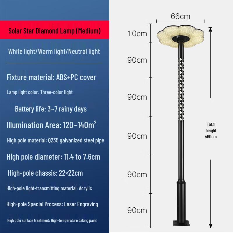 Xin Shan Integrated Solar High Pole Street & Landscape Light