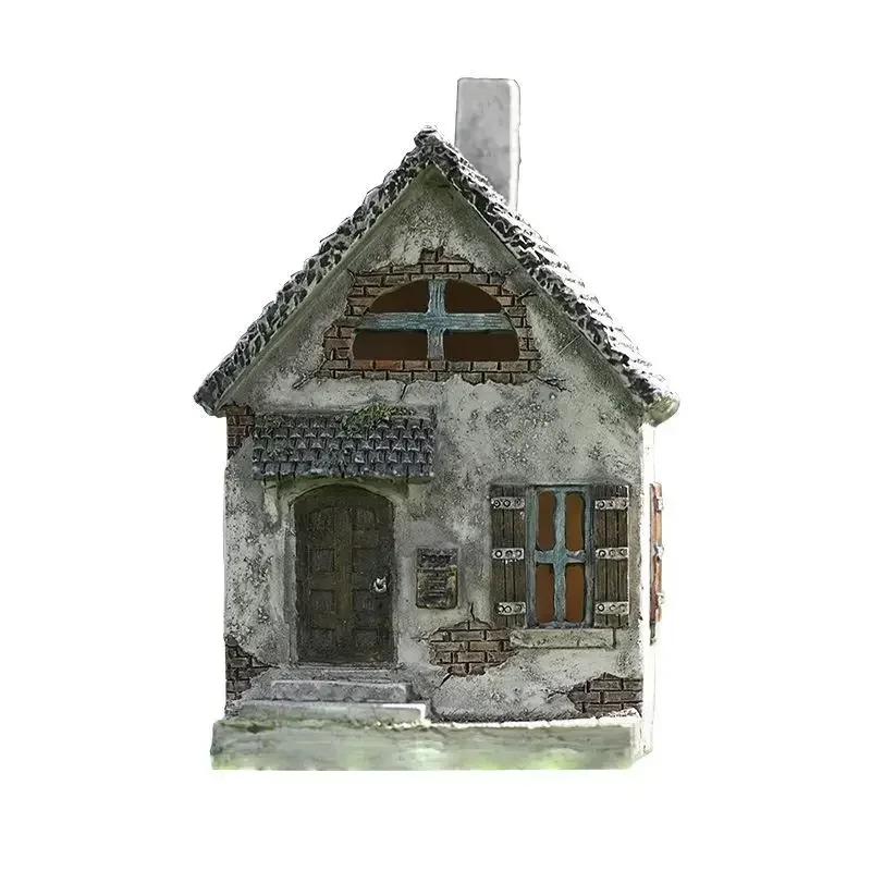 European Creativity Fairy Tale World Dwarf Garden Landscaping House Resin Crafts Restaurant Home Decoration Accessories