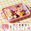 Food Feeding Toy Set - Early Education Japanese Pudding Feeding Toy Jelly Strawberry Pudding Pretend Play Food for Children