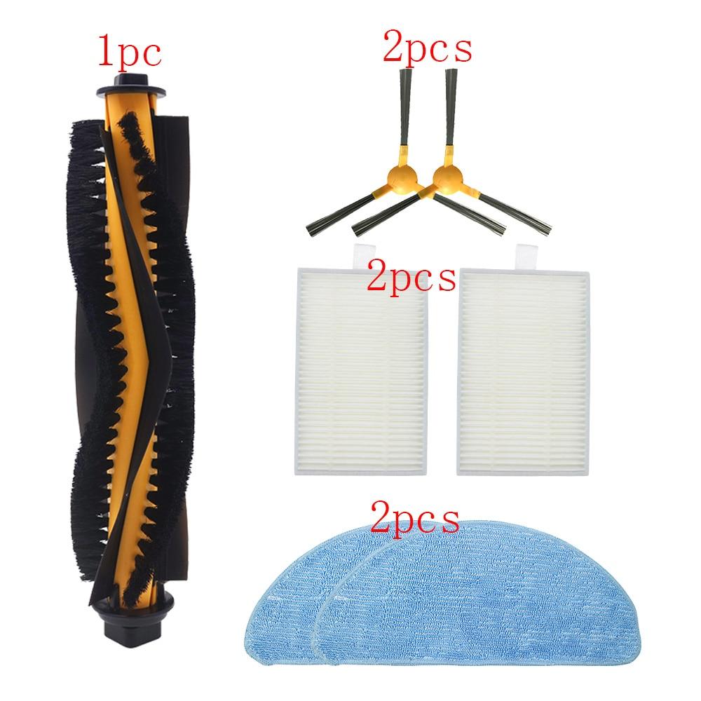 Vacuum Cleaners Parts Accessories for MOOSOO Robot RT30 RT40 RT50 R3 R4 Main Brush HEPA Filter Side Brush Kits Accessory Set