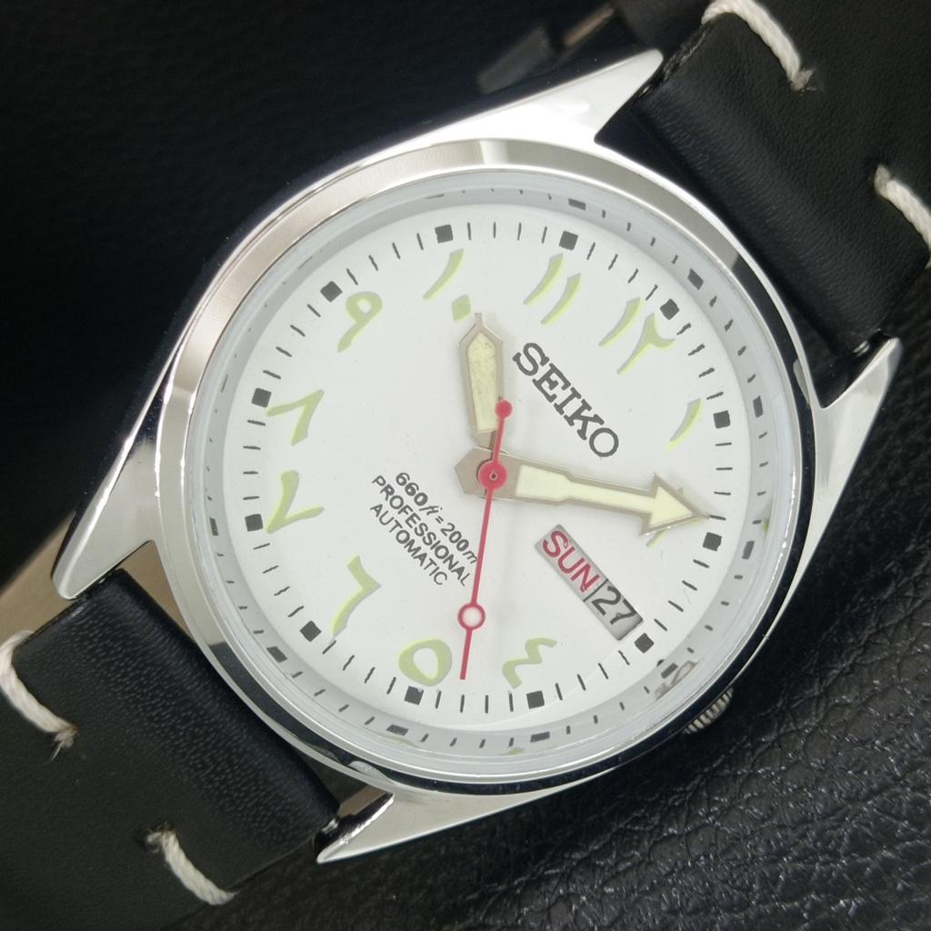 ОТРЕСТАВРИРОВАННЫЕ ВИНТАЖНЫЕ МУЖСКИЕ АВТОМАТИЧЕСКИЕ ЧАСЫ SEIKO 6309A ЯПОНИЯ БЕЛЫЙ ЦИФЕРБЛАТ a442721-1