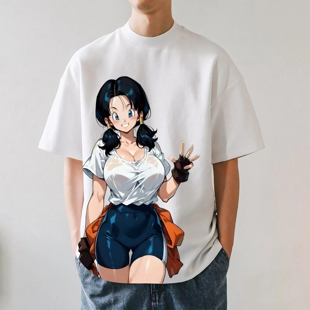 Dragon Ball Videl Japanese Style Classic Tee High-quality Streetwear Men's Clothing Women Clothing 2026 Summer New T Shirt