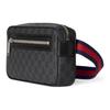 Gucci Adjustable Strap Zipper Closure Canvas And Leather Waist Bag Men Waist Bag Black 792094-FADJM-1043
