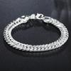 10mm Armbänder Geschenke Authentisches 925 Sterling Silber Damen Kettenarmband Mode Herrenschmuck Schöne Männer Armband