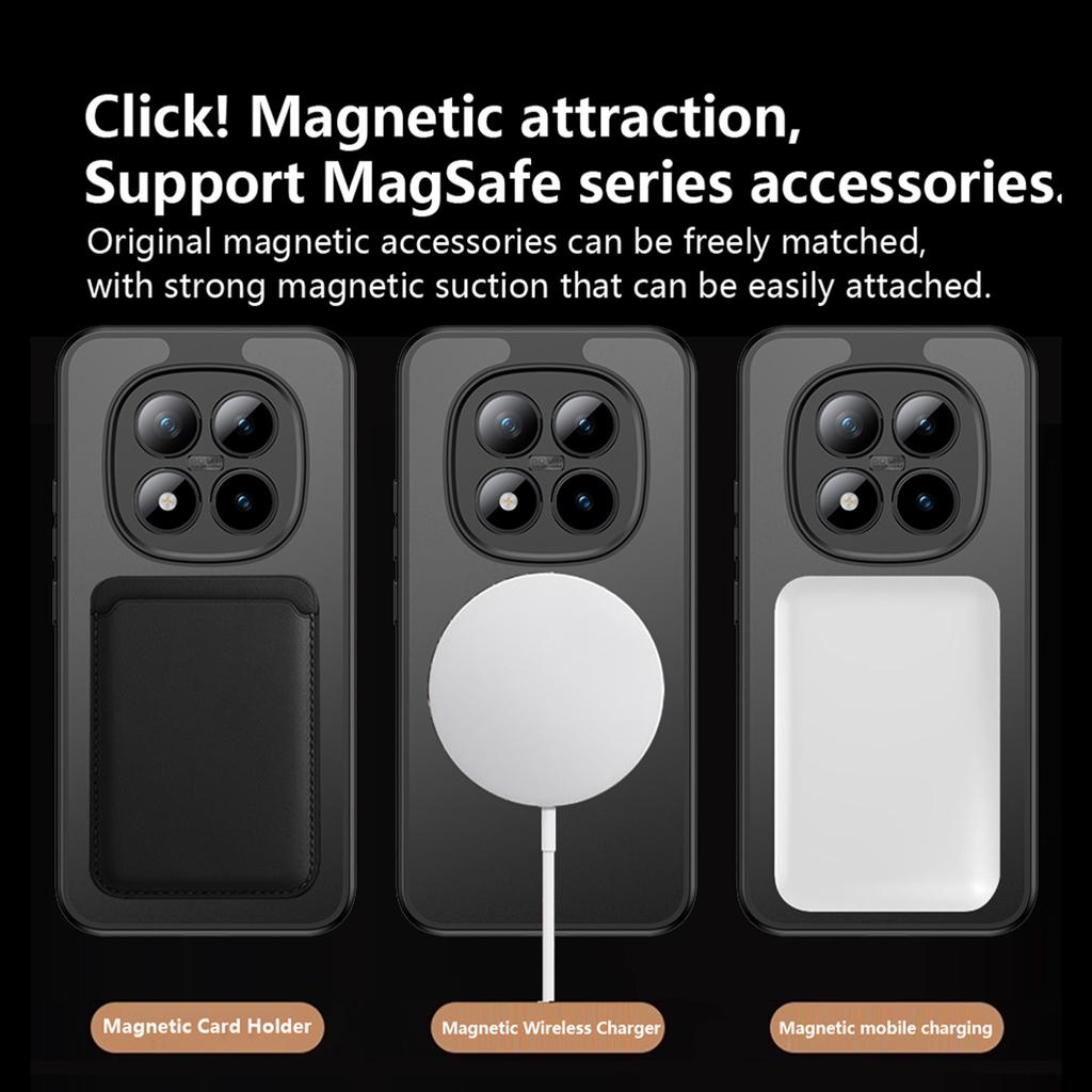 For Xiaomi POCO M8 Pro Case Hard With Ring Stand Magnetic MagSafe Protective Back Cover For Xiaomi POCO M8 M8Pro Phone Shell