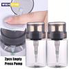 2 Stück 100ml Leere Nagellack-Reinigungflasche Push-Pumpe Spender Flüssigkeitsaufbewahrungsflasche Reiniger Entferner Behälter Maniküre Werkzeug