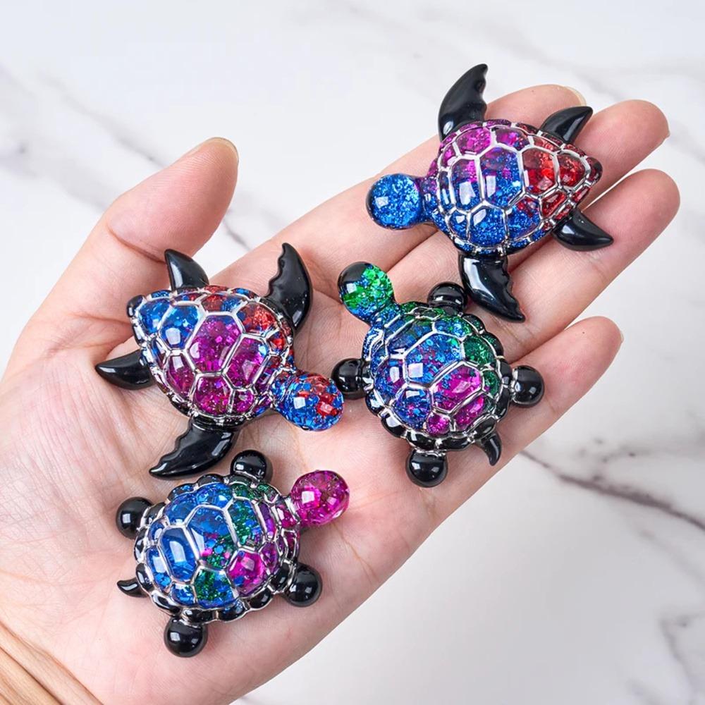 3D Sea Turtle Keychain Silicone Mold DIY Ocean Theme Animal Ornaments Tortoise Turtle Craft Making UV Epoxy Resin Jewelry Molds