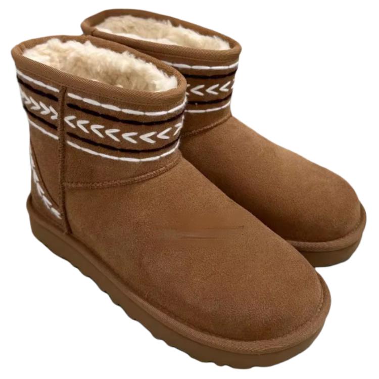 UGG Classic Mini Ritza Stivali da neve semplici e confortevoli Stivali da donna Marrone 1170710-CHE