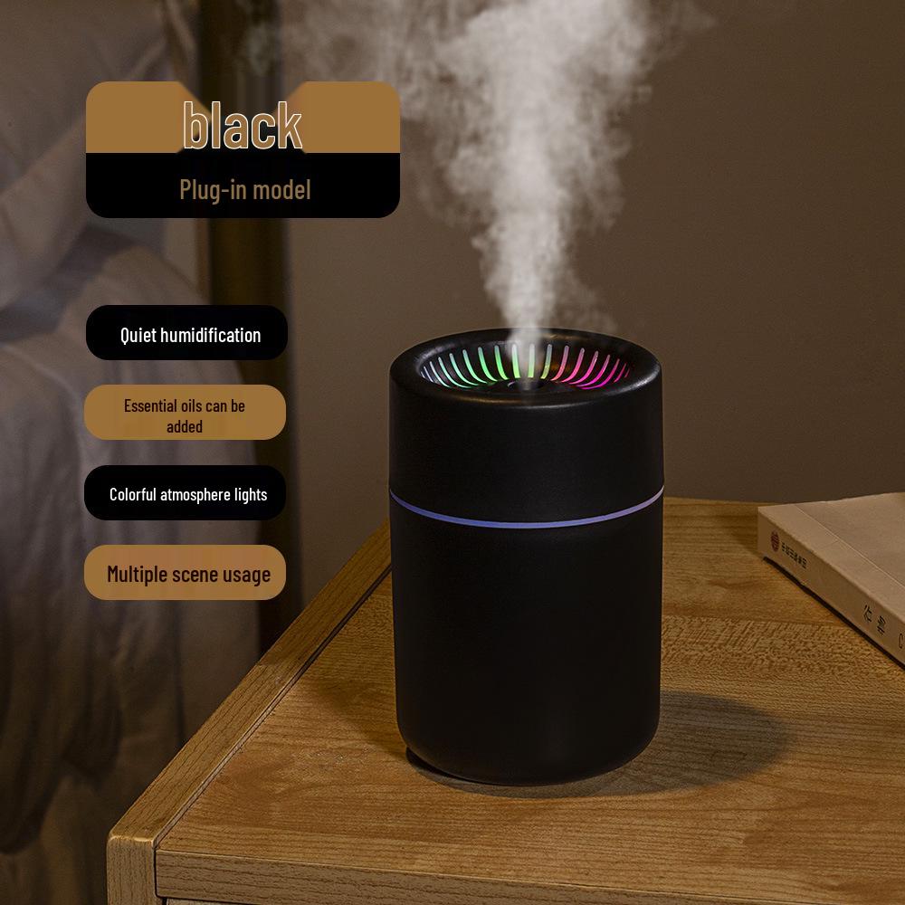 Multicolor USB Mini Humidifier: Portable Wave-Riding Design for Home and Car