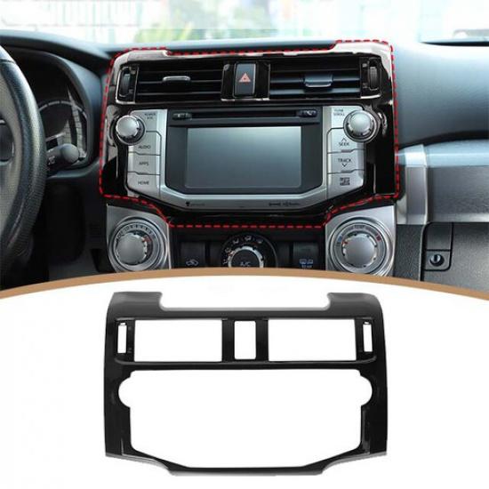 Glossy Black Navigation Radio Display Screen Frame Cover Trims for 4Runner 10-19