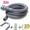 1.5/2/3/4M PVC Washing Machine Dishwasher Drain Waste Hose Extension Pipe With Bracket Set Wash Machine Ablaufschlauch #W0