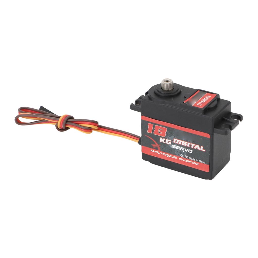 Digital Servo with Wire Metal Gear High Torsion Servo Motor for RC Car Truck Crawler Boat Robot 180 Degree Rotation