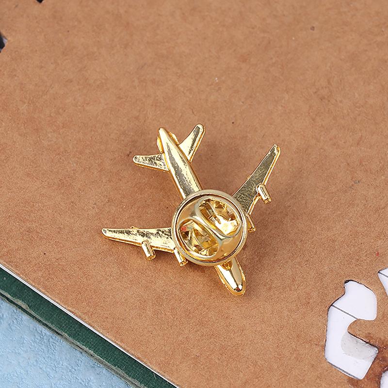 Metal Airplane Brooch Diy  Pin Alloy Badge Vintage Pin Buckle Badge Buckle Jewelry Accessories