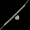 Fashion Personality Full Diamond Love Beach Anklet, Electroplated Heart-shaped Light Luxury Inlaid Rhinestone Water Drop Foot Jewelry