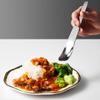 1Pcs Flat Coffee Spoon Stainless Steel Coffee Stirrers Tea Spoons Ice Cream Cake Dessert Spoon Bar Kitchen Tableware