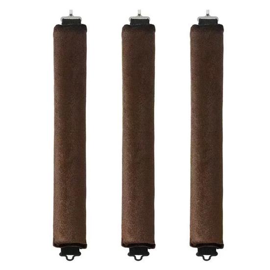 

3Pcs No Heat Hair Curling Rod Headband Women Overnight Sleeping Hair Curler Styling Tool Lazy Medium Long Hair Curls Roller коричневий
