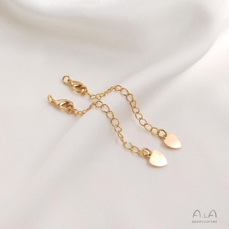 14K Gold Filled Color-Retaining Extension Chain for DIY Jewelry