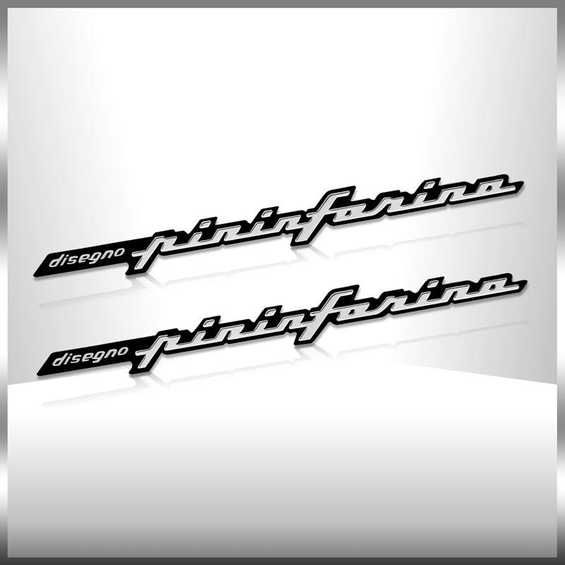 Tnrjc4 Stylizacja Samochodu Nowa 3D Aluminiowa Pininfarina disegno Emblemat Logo Tylna Odznaka Naklejka na Bagażnik Samochodu Dla Hyundai Sonata Solaris Azera Tucson