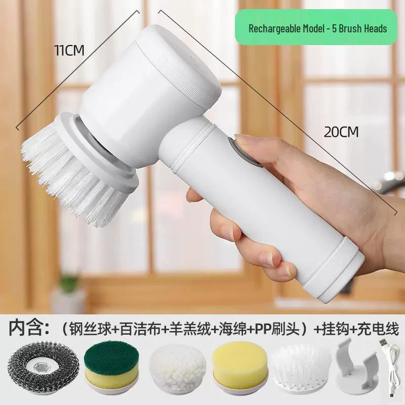 Wireless Multi-Function Electric Brush for Shoes and Toilets - Gentle on Shoes, Perfect for Cleaning.