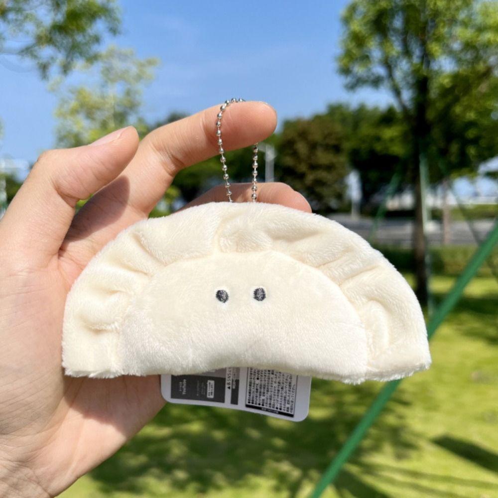 Soft Cartoon Plush Keyring Plush Dumpling Plush Pendant Funny Dumpling Plush Keychains  Students