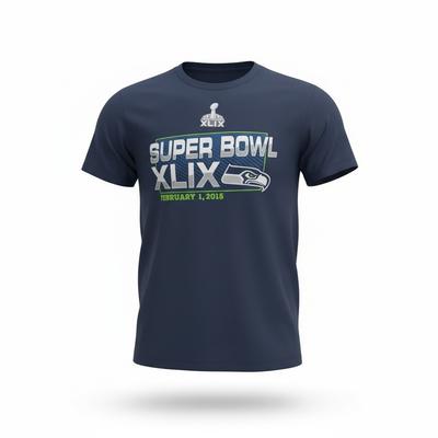 Superbowl Tshirt Seattle Seahawks Size L 144 Unisex T-Shirt
