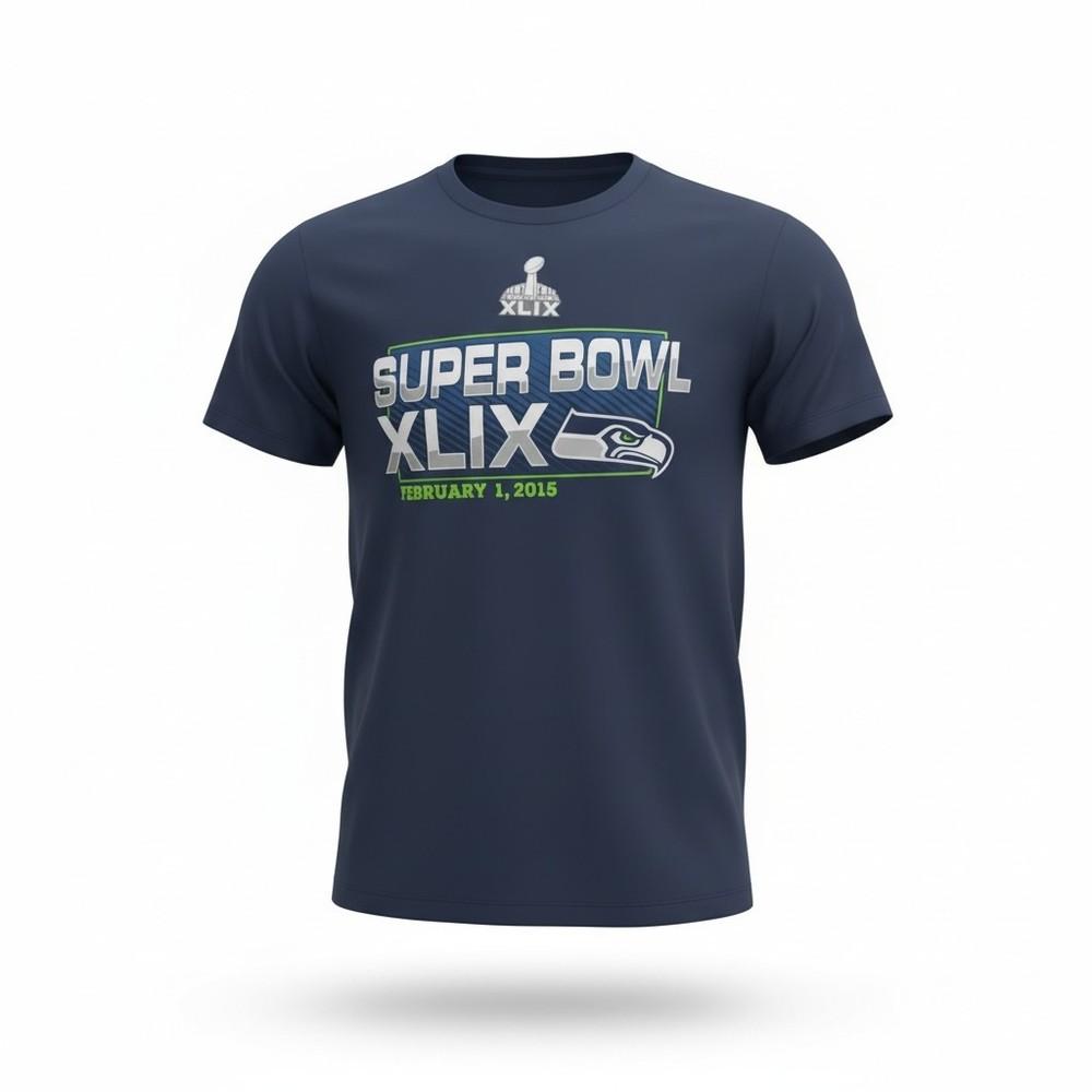 Superbowl Tshirt Seattle Seahawks Size L 144 Unisex T-Shirt XXXXL