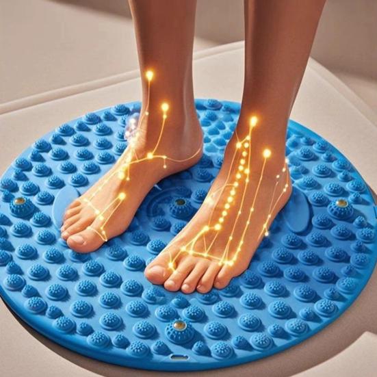 Foot Massager Mat Feet Pain Relief Pressure Point Pad Foot Relaxation Reflexology Pad Non-slip Anti-fatigue Walk Stone Acupressure Mat Massage Tool