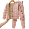 Winter Kids' Fleece-lined Cotton Jacket & Pants Set - Warm School Uniform for Boys & Girls