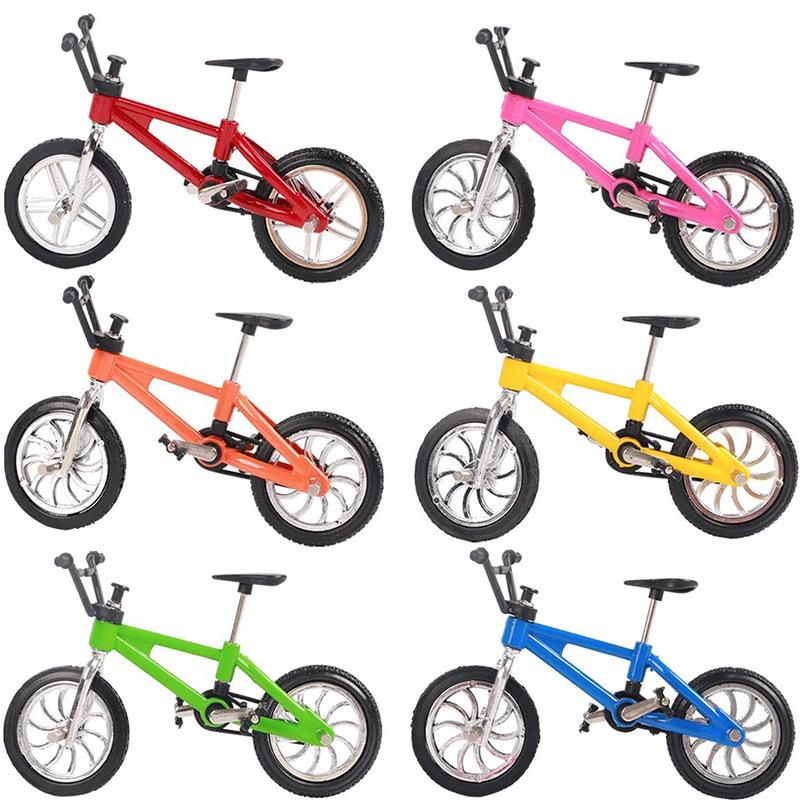 Mini Alloy Bicycle Toy Model - Creative Finger Bike Cake Ornament