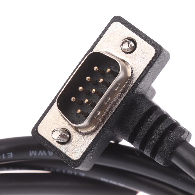 Db9 Rs232 Serial Cable Up Down Angle D-Sub 9 Pin Rs232 Serial Port Cable Com Port Extension Cord For Plc Modem Pos