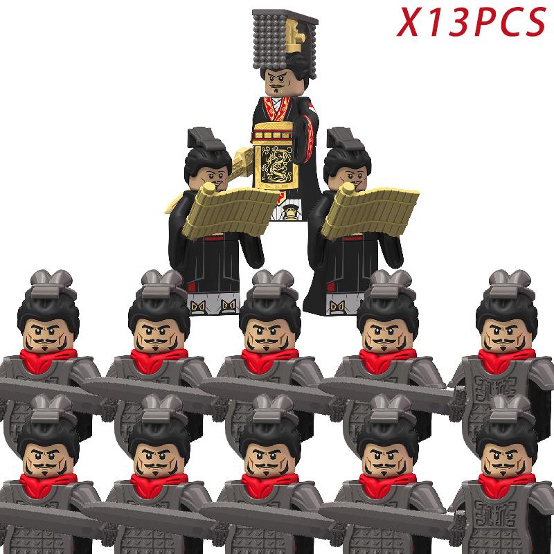 50PCS MOC Medieval Military Knights Set - War Horse with Armor and Rope - Action Figures Building Blocks Bricks Toys for Kids Gift