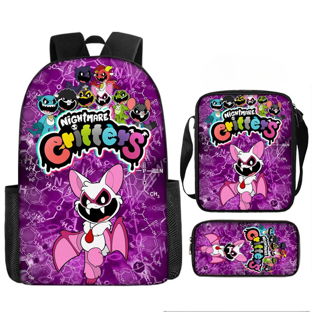 Poppy Playtime Chapter 4 Printed Backpack Schoolbag Shoulder Bag Bag Pencil