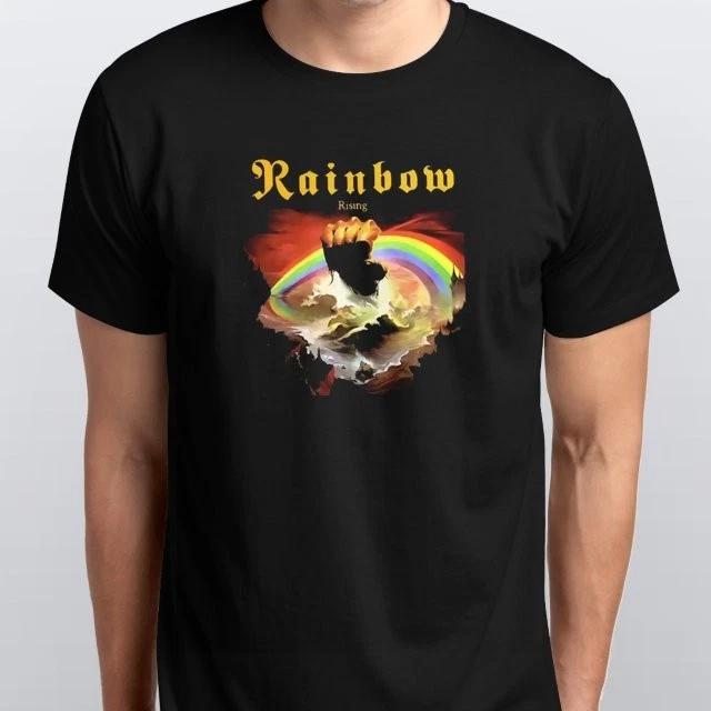 

Rainbow Retro Rock Unisex T-SHIRT S M L XL XXL 3 4 XL colours Black 3XL