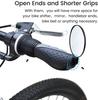 PRUNUS Short Bike Handlebar Rubber Ergonomic Bicycle Handlebar Grips for MTB Mountain BMX Grips, Anti-Slip