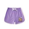 Kids' Summer Color Block Two-Piece Set: Casual T-shirt & Shorts