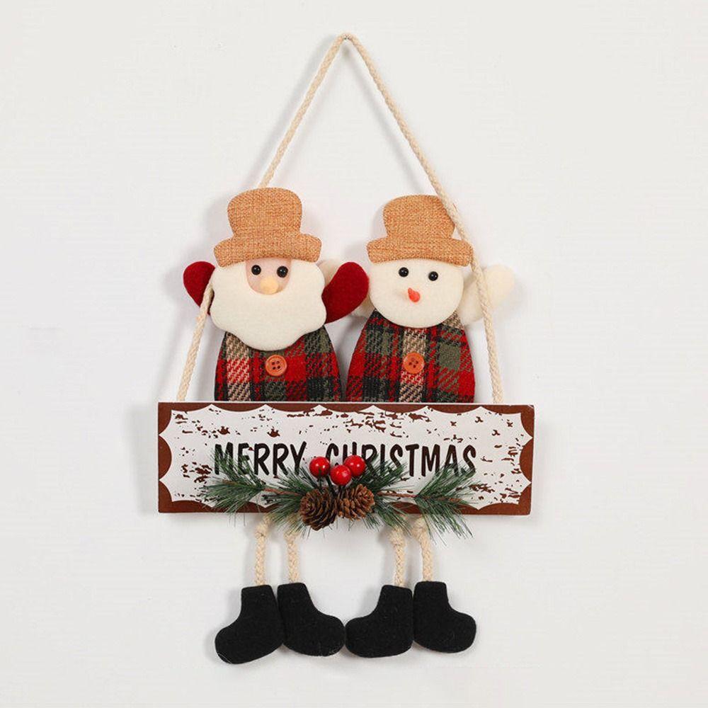Santa Claus Christmas Pendant Creative Merry Christmas Ornament  Party Decoration