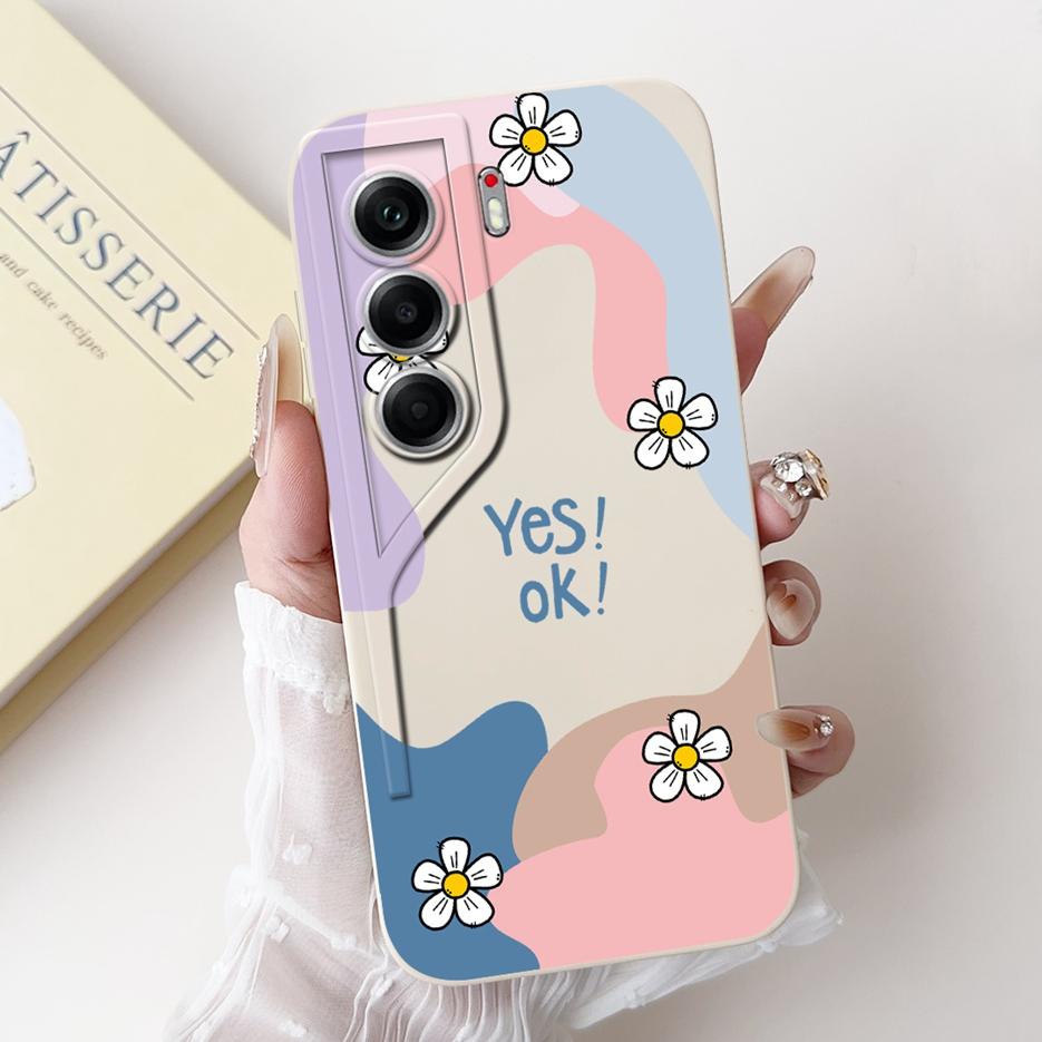 For Tecno Camon 40 Pro 4G Case CM6 Luxury Art Painted Cover Shockproof Phone Case For Tecno Camon40 Camon 40 Pro CM7 Soft Fundas