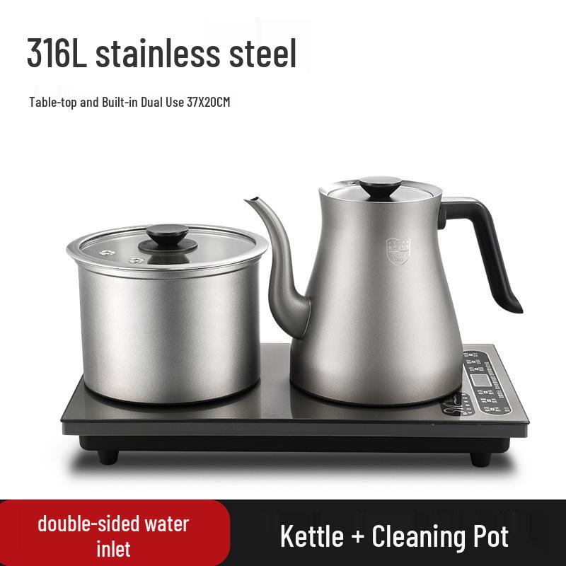 

304 Stainless Steel Long Spout Electric Kettle, Portable Home Water Boiler for Tea