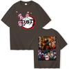 New Fashion Japanese Anime Demon Slayer Women's Men Cotton Printed T Shirt Harajuku O Neck Streetwear Unisex Tops for Fans Gift