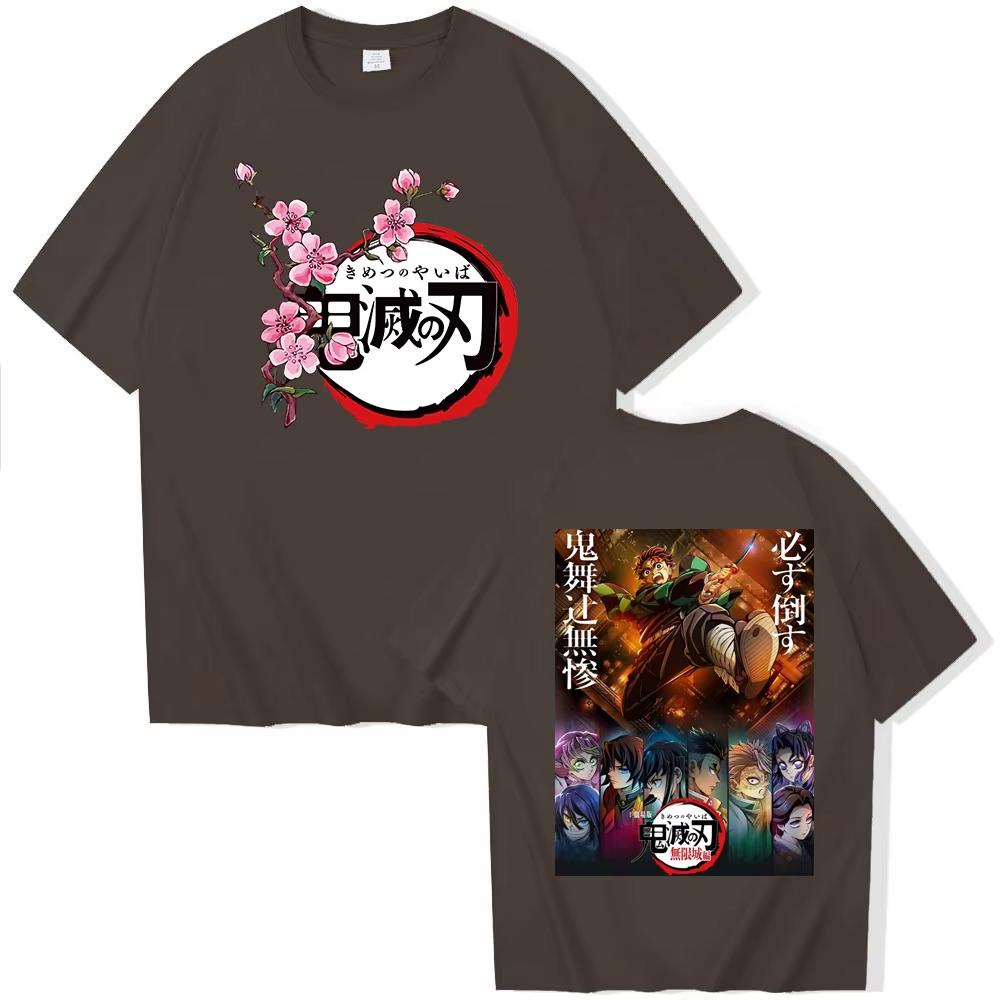 New Fashion Japanese Anime Demon Slayer Women's Men Cotton Printed T Shirt Harajuku O Neck Streetwear Unisex Tops for Fans Gift