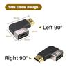 8K HDMI-compatible2.1 Connector Cable Adapter 90 Degree Right Angle Male To Female HDMI-compatible Extender for PC TV PS5 Laptop