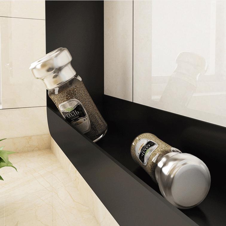 Estante multifuncional nuevo para condimentos de cocina, organizador de almacenamiento de botellas de condimentos y especias montado en la pared, herramienta de cocina