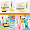Wooden Double Tube Bead Clip Toy For Kids Fine Motor Skills Development